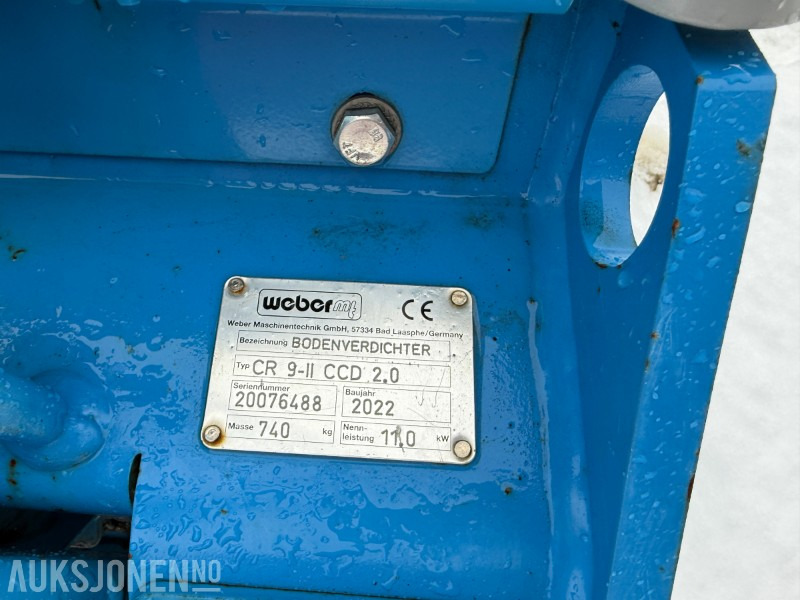 2022 Weber MT CR 9-II CCD 2.0 – kraftig og driftssikker vibroplate – kun ca. 131 timer - Roller: picture 5 2022 Weber MT CR 9-II CCD 2.0 – kraftig og driftssikker vibroplate – kun ca. 131 timer - Roller: picture 5