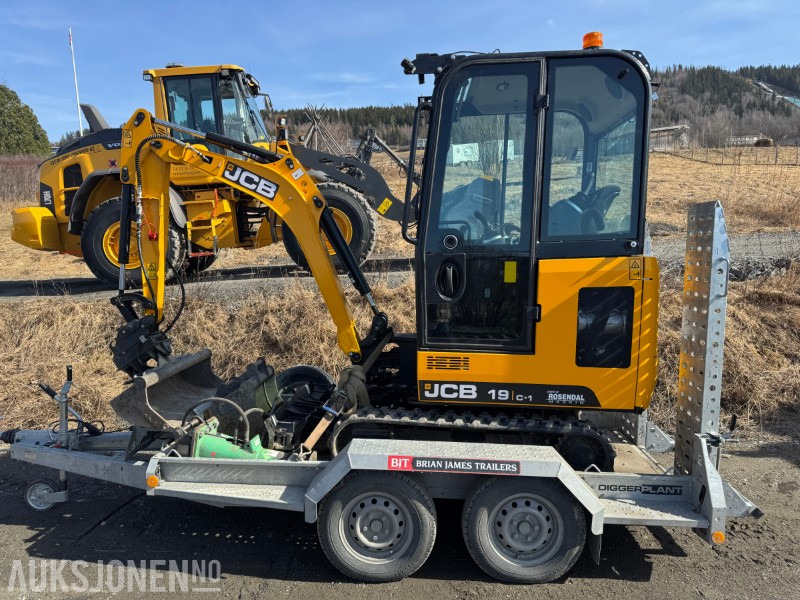 2024 JCB 19 C-1 MINIGRAVER, 3 SKUFFER, PIGGHAMMER, MASKINHENGER, KUN 200 TIMER, UTVIDET GARANTI - Mini excavator: picture 3 2024 JCB 19 C-1 MINIGRAVER, 3 SKUFFER, PIGGHAMMER, MASKINHENGER, KUN 200 TIMER, UTVIDET GARANTI - Mini excavator: picture 3