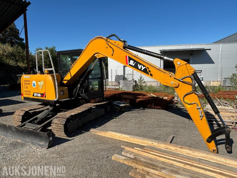 2024 Sany SY75C. S50 Hurtigfeste. Sentralsmøring. Graveskuff ca 320L - Excavator: picture 2 2024 Sany SY75C. S50 Hurtigfeste. Sentralsmøring. Graveskuff ca 320L - Excavator: picture 2