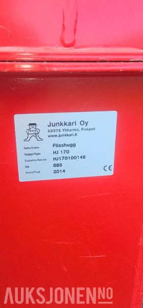 2014 Junkkari Hj 170 - flishugger - Agricultural machinery: picture 5 2014 Junkkari Hj 170 - flishugger - Agricultural machinery: picture 5