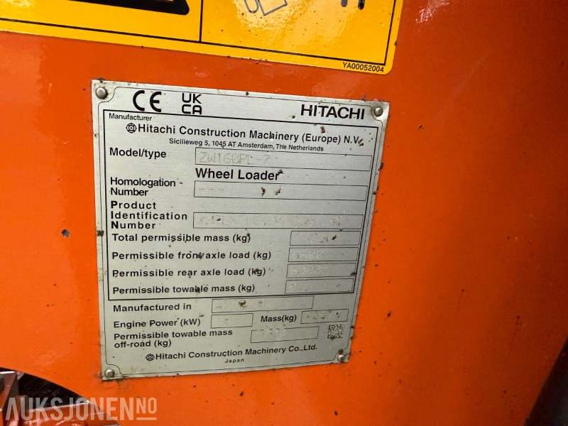 Excavator Hitachi ZW 160PL7 LSD - BM120, skuffm/bolton, hydr. gaffler: picture 15 Excavator Hitachi ZW 160PL7 LSD - BM120, skuffm/bolton, hydr. gaffler: picture 15