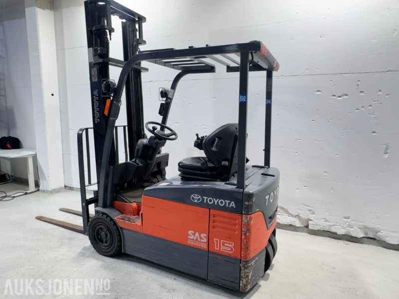 2007 Toyota 7FBEF15 - Elektrisk motvektstruck - kun 1315 timer - Material handling equipment: picture 3 2007 Toyota 7FBEF15 - Elektrisk motvektstruck - kun 1315 timer - Material handling equipment: picture 3