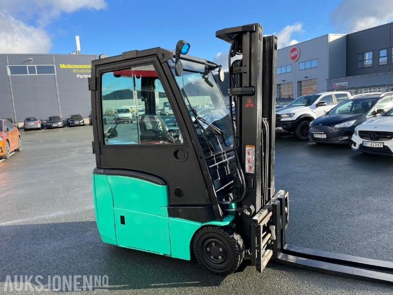 2016 Mitsubishi FB16CPNT elektrisk gaffeltruck - 1,6 Tonn kapasitet - Løftekapasitet 4,7 m. - 3-delt full friløft - Hydraulisk spreder og sideskift - Arbeidstimer 2450. - Material handling equipment: picture 2 2016 Mitsubishi FB16CPNT elektrisk gaffeltruck - 1,6 Tonn kapasitet - Løftekapasitet 4,7 m. - 3-delt full friløft - Hydraulisk spreder og sideskift - Arbeidstimer 2450. - Material handling equipment: picture 2