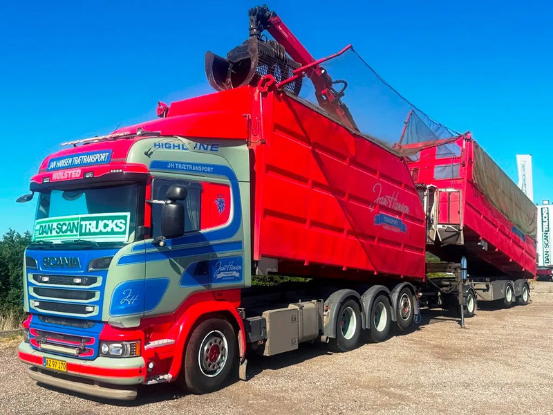 Scania R580 V8 Inkl Palfinger Epsilon Crane. 3 way tipper. Air/ Air suspension. inkl Trailer - Tipper: picture 2 Scania R580 V8 Inkl Palfinger Epsilon Crane. 3 way tipper. Air/ Air suspension. inkl Trailer - Tipper: picture 2