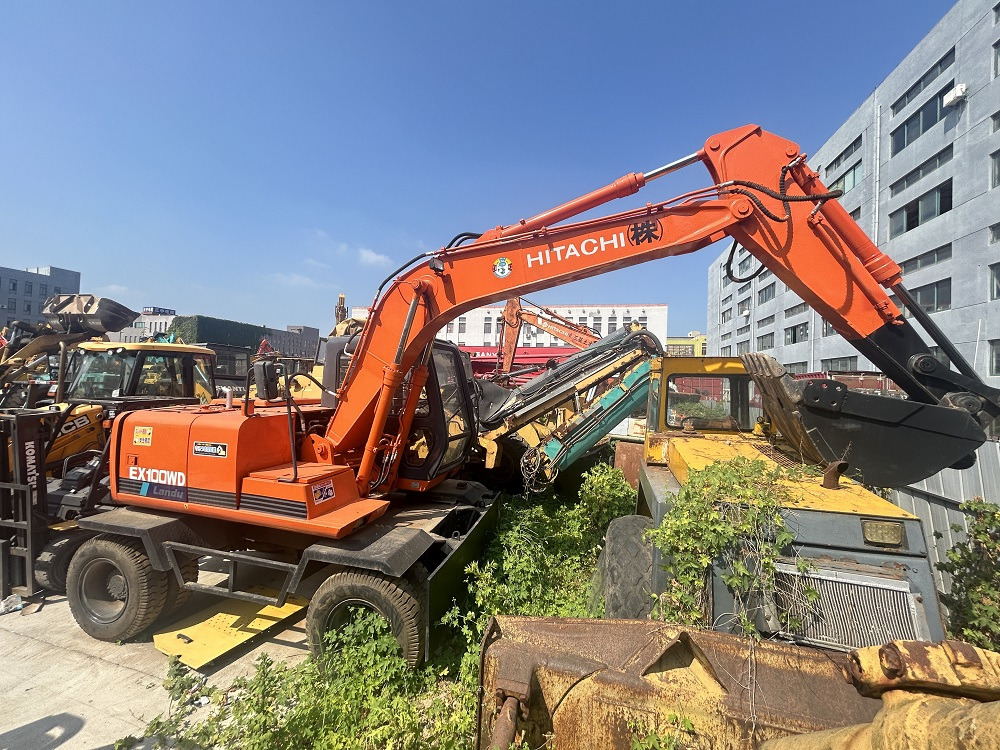 HITACHI Hitachi EX100WD wheel excavator - Wheel excavator: picture 2 HITACHI Hitachi EX100WD wheel excavator - Wheel excavator: picture 2