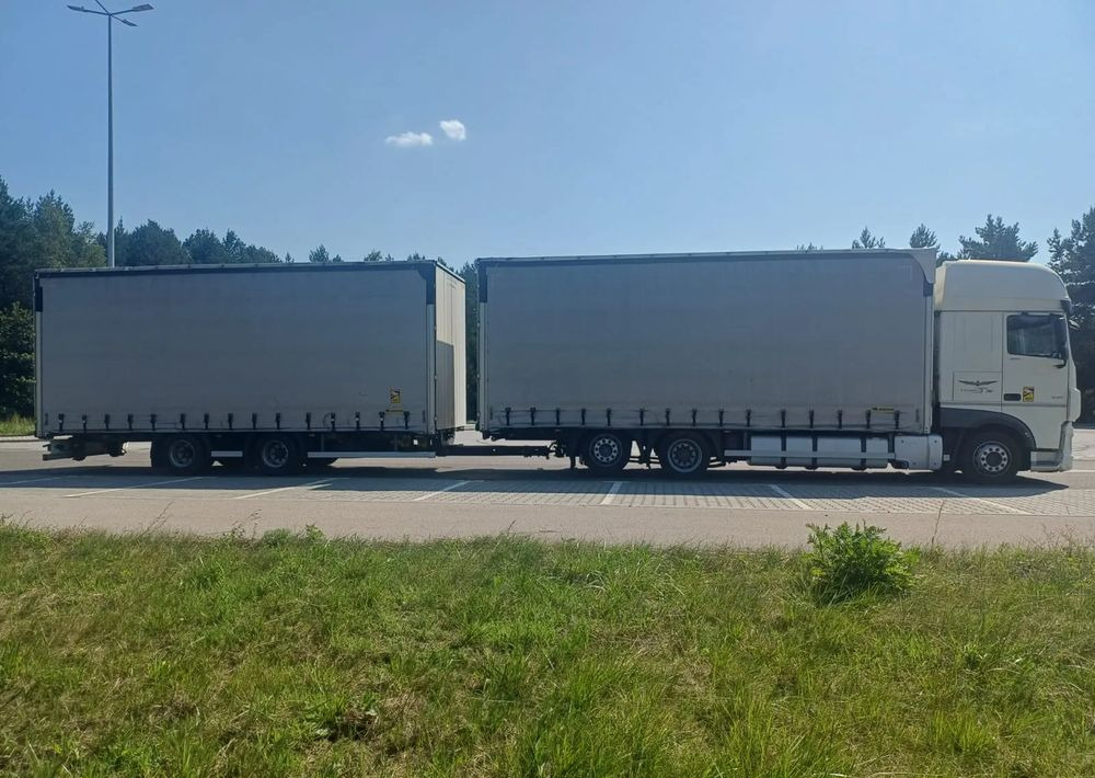 DAF XF 480 SUPER SPACE CAB / ZESTAW TANDEM PRZEJAZDOWY 120 M3 / SSC / ACC /EURO 6 - Curtainsider truck: picture 2 DAF XF 480 SUPER SPACE CAB / ZESTAW TANDEM PRZEJAZDOWY 120 M3 / SSC / ACC /EURO 6 - Curtainsider truck: picture 2