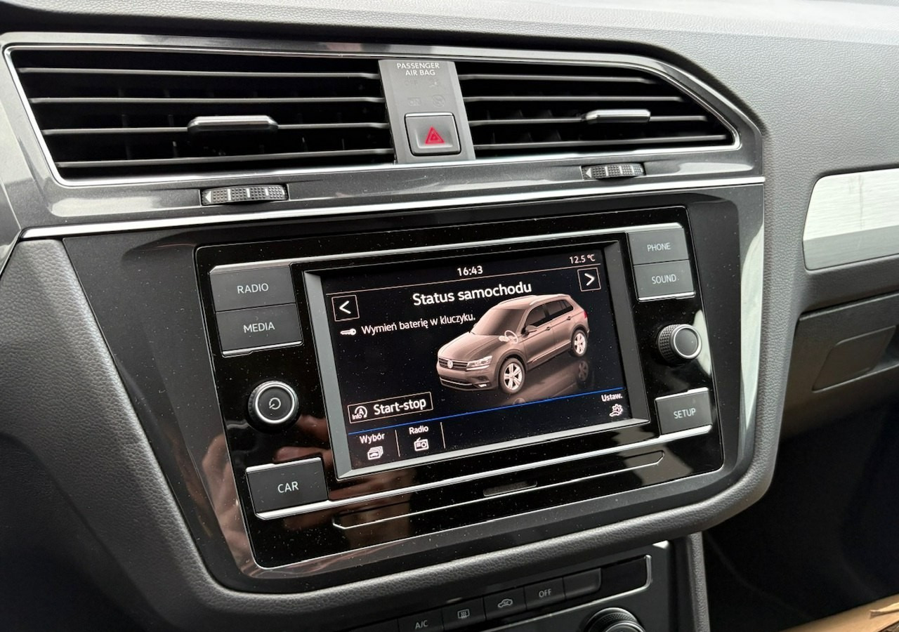 SUV Volkswagen Tiguan II 1,4TSI 150KM 65tyśkm 7osobowy Comfort Tempomat ACC Klima Alu 2018: picture 18