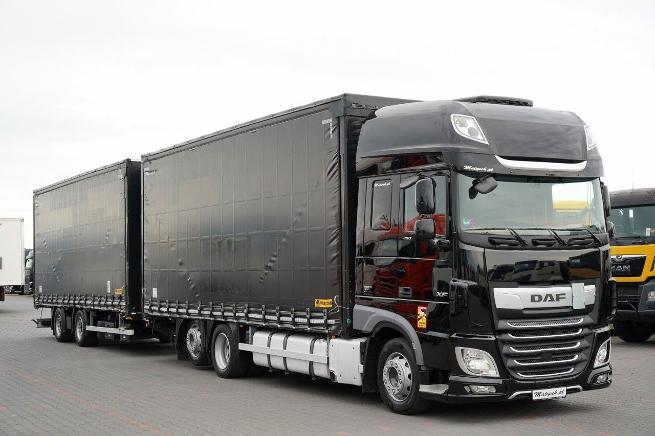 DAF XF 480 / ZESTAW TANDEM / 120 M3 / PRZEJAZDOWY / - Curtainsider truck: picture 1 DAF XF 480 / ZESTAW TANDEM / 120 M3 / PRZEJAZDOWY / - Curtainsider truck: picture 1