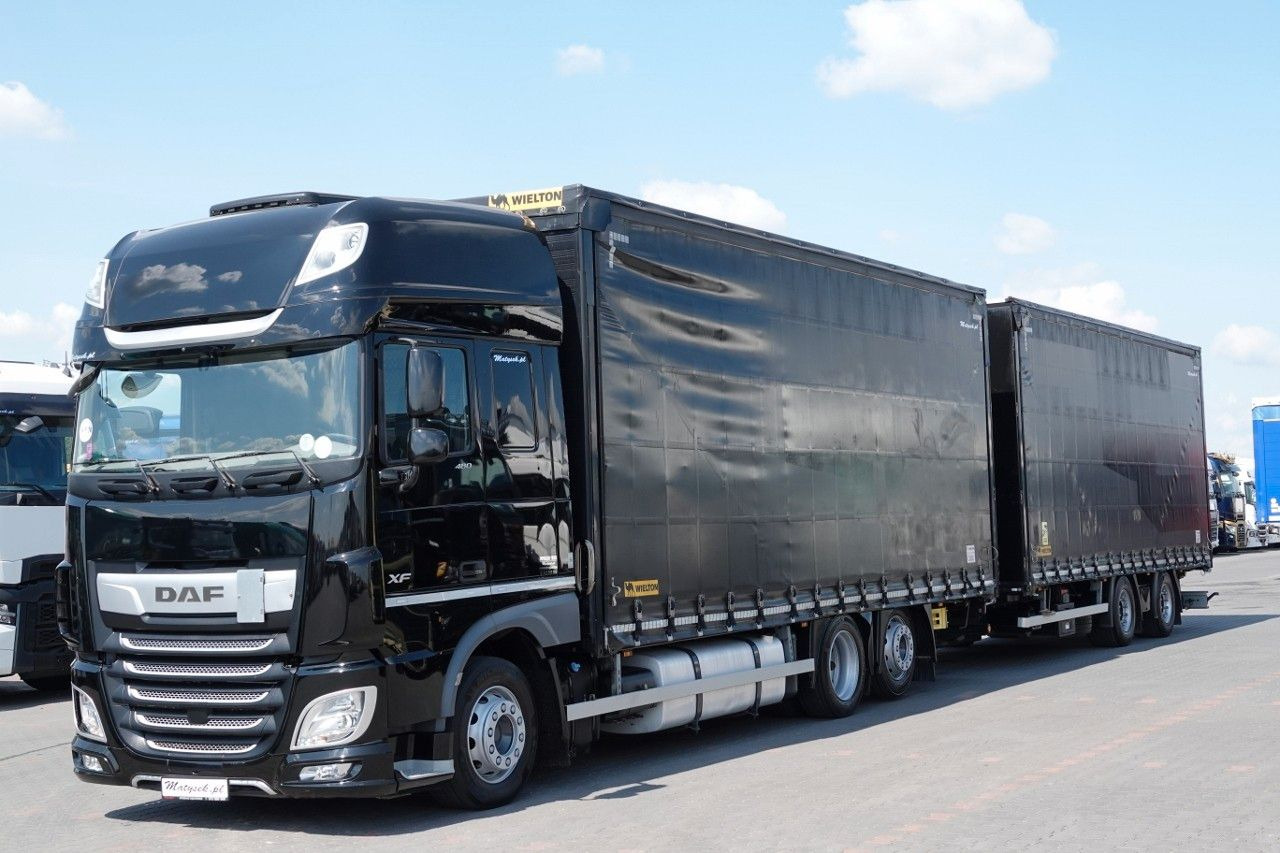 DAF XF 480 / ZESTAW TANDEM / 120 M3 / PRZEJAZDOWY / - Curtainsider truck: picture 3 DAF XF 480 / ZESTAW TANDEM / 120 M3 / PRZEJAZDOWY / - Curtainsider truck: picture 3