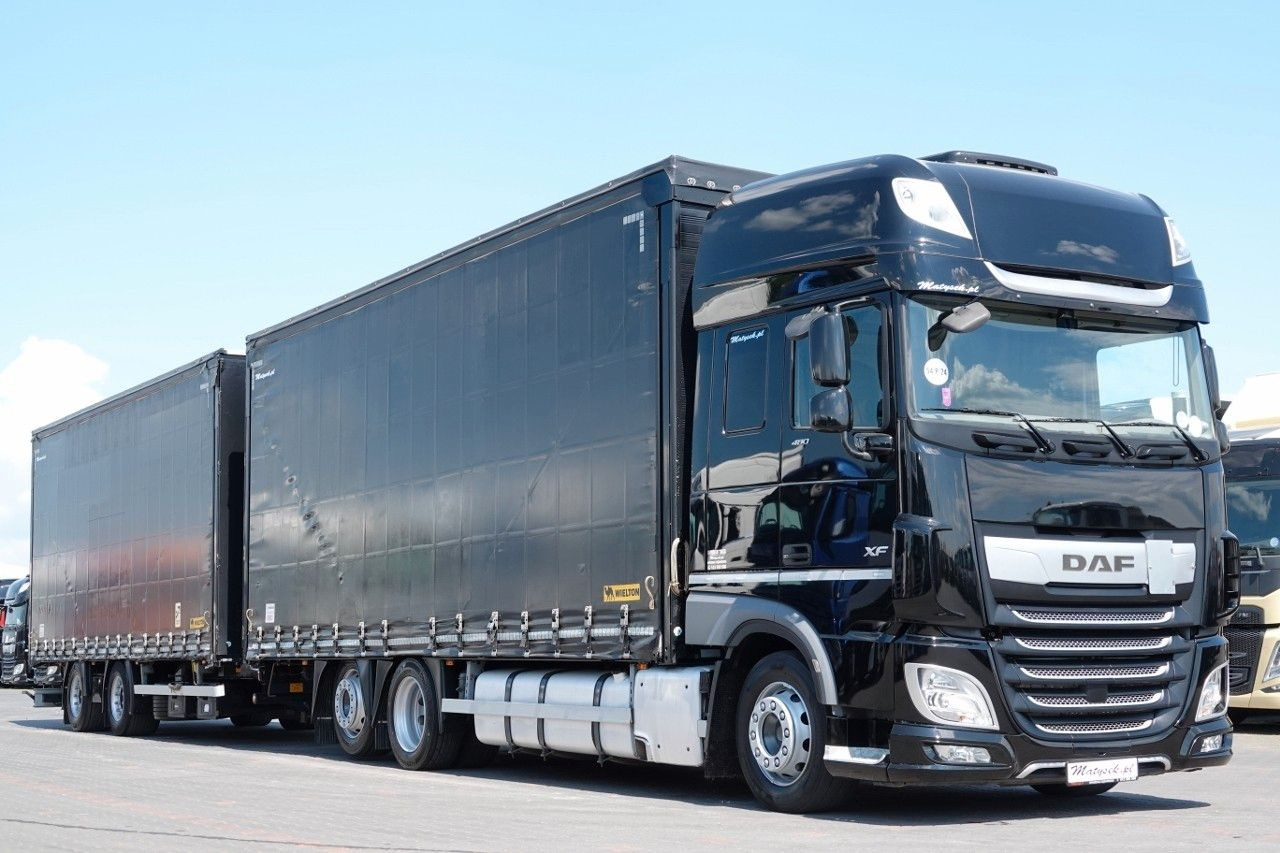 DAF XF 480 / ZESTAW TANDEM / 120 M3 / PRZEJAZDOWY / - Curtainsider truck: picture 1 DAF XF 480 / ZESTAW TANDEM / 120 M3 / PRZEJAZDOWY / - Curtainsider truck: picture 1