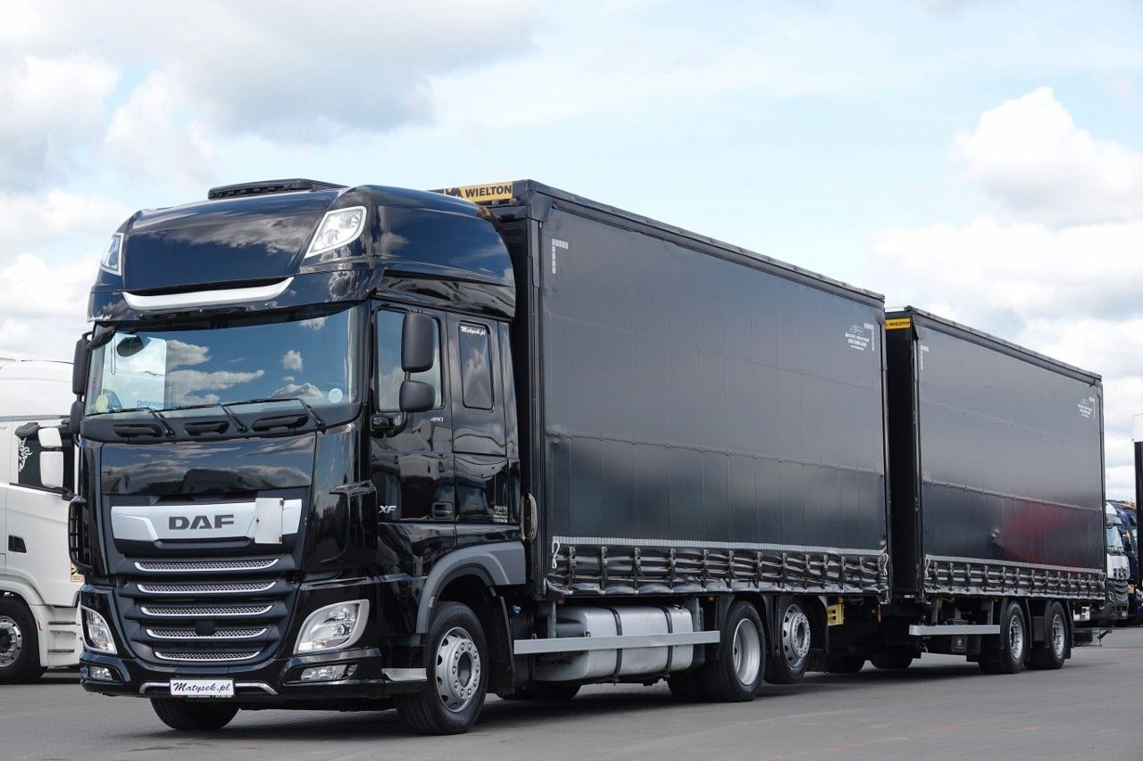 DAF XF 480 / ZESTAW TANDEM / 120 M3 / PRZEJAZDOWY / - Curtainsider truck: picture 1 DAF XF 480 / ZESTAW TANDEM / 120 M3 / PRZEJAZDOWY / - Curtainsider truck: picture 1