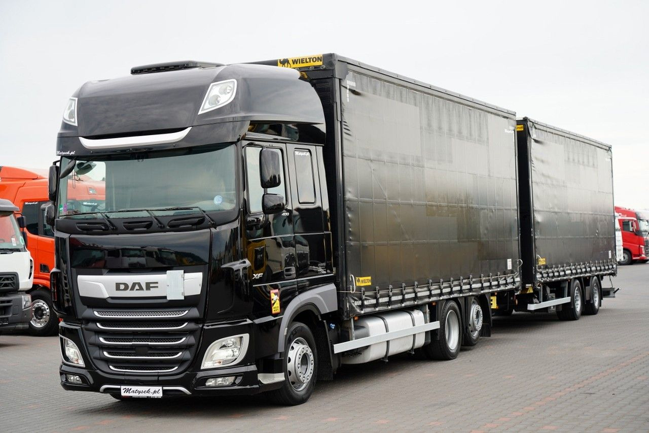 DAF XF 480 / ZESTAW TANDEM / 120 M3 / PRZEJAZDOWY / - Curtainsider truck: picture 2 DAF XF 480 / ZESTAW TANDEM / 120 M3 / PRZEJAZDOWY / - Curtainsider truck: picture 2