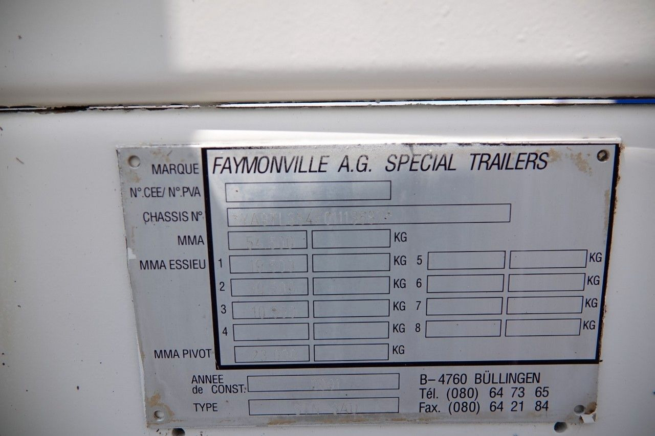 Low loader semi-trailer Faymonville NISKOPODWOZIE / STN-3A / ROZCIĄGANA / LAWETA /: picture 19