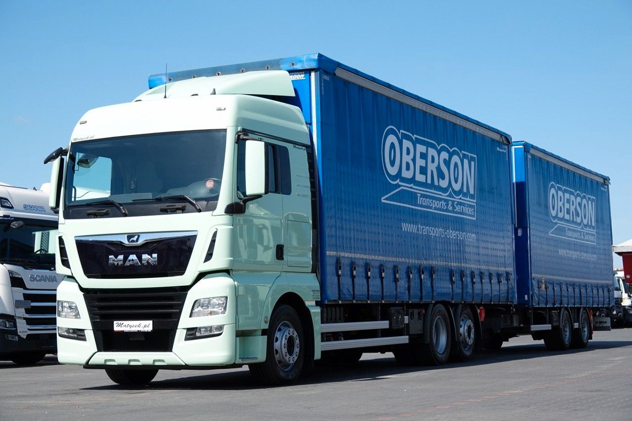 MAN TGX 26.460 / ZESTAW TANDEM PRZEJAZDOWY / 120 M3 - Curtainsider truck: picture 2 MAN TGX 26.460 / ZESTAW TANDEM PRZEJAZDOWY / 120 M3 - Curtainsider truck: picture 2