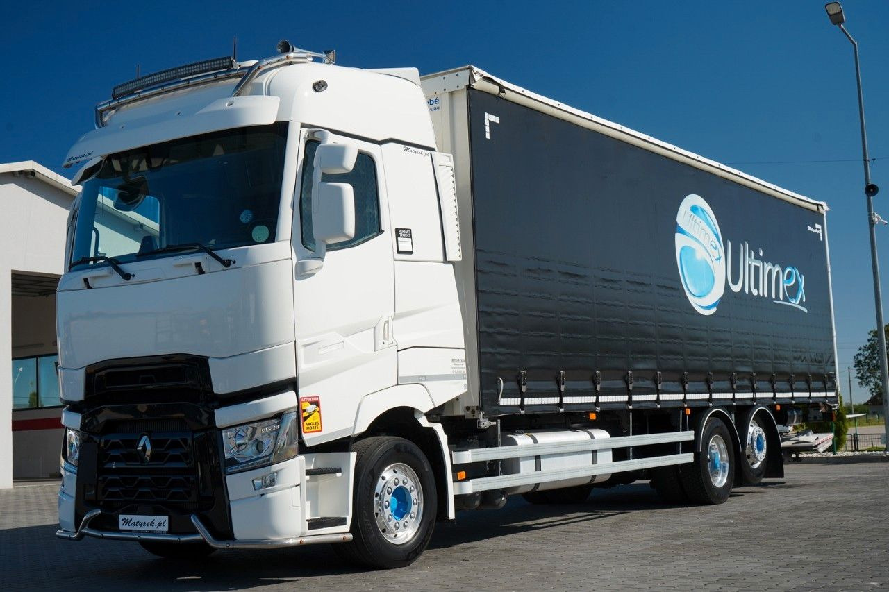 Curtainsider truck Renault T 440 / 6X2 / SOLÓWKA / FIRANKA 9.5 M / I-PARK: picture 1