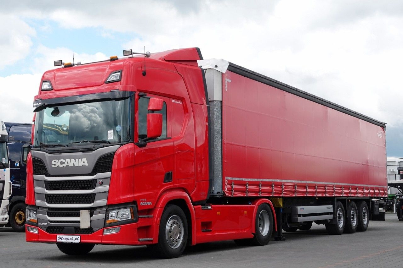 Scania R 450 / OPONY 100% / 2021 ROK / ZESTAW / FIRANKA - Tractor unit: picture 1 Scania R 450 / OPONY 100% / 2021 ROK / ZESTAW / FIRANKA - Tractor unit: picture 1