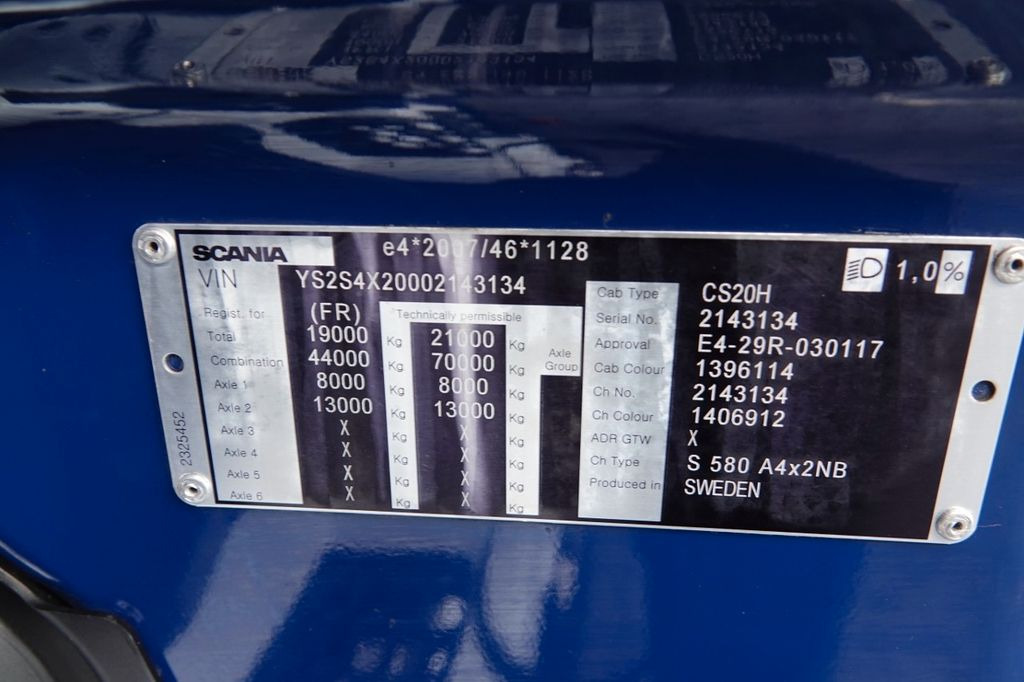 Leasing of Scania S 580 / V8 / RETARDER / FULL AIRMATIC / I-PARK C  Scania S 580 / V8 / RETARDER / FULL AIRMATIC / I-PARK C: picture 18