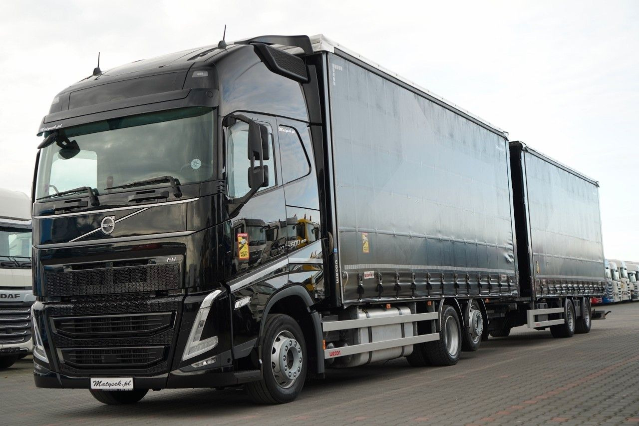 Volvo FH 500 / I-SAVE / XL / ZESTAW TANDEM PRZEJAZDOWY - Curtainsider truck: picture 1 Volvo FH 500 / I-SAVE / XL / ZESTAW TANDEM PRZEJAZDOWY - Curtainsider truck: picture 1