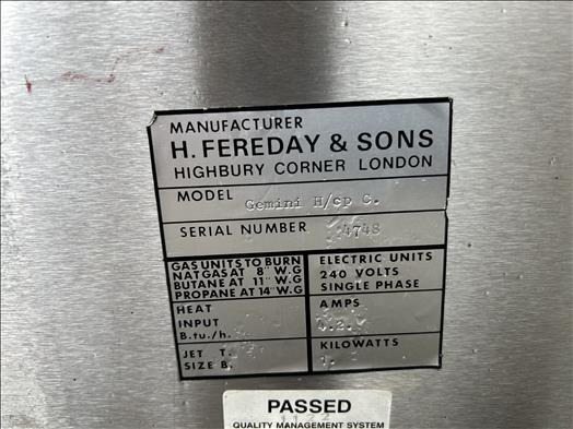H Fereday Gemini Heated cabinet - Food processing equipment: picture 4 H Fereday Gemini Heated cabinet - Food processing equipment: picture 4