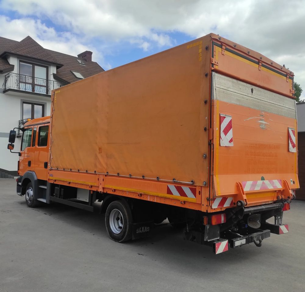 MAN TGL 8.180 DOKA / 6 OSOBOWY /BUTRO-PLANDEKA / - Curtainsider truck: picture 2 MAN TGL 8.180 DOKA / 6 OSOBOWY /BUTRO-PLANDEKA / - Curtainsider truck: picture 2