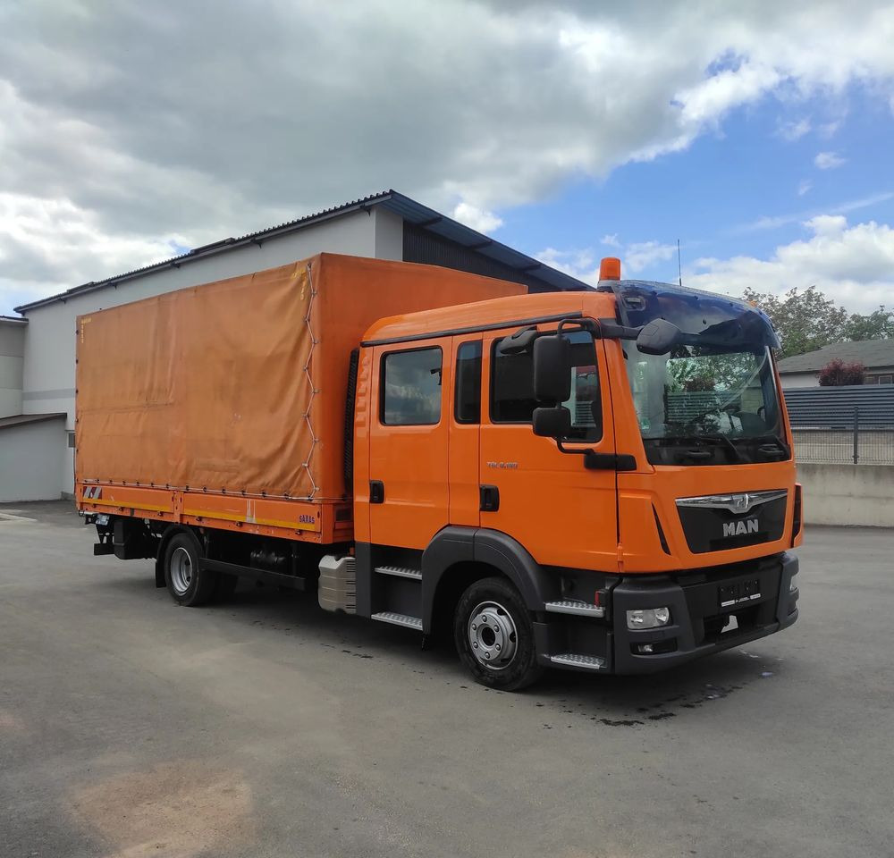 MAN TGL 8.180 DOKA / 6 OSOBOWY /BUTRO-PLANDEKA / - Curtainsider truck: picture 2 MAN TGL 8.180 DOKA / 6 OSOBOWY /BUTRO-PLANDEKA / - Curtainsider truck: picture 2