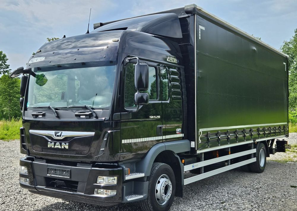 MAN TGM 15.290 / FIRANKA / 2019R / SPROWADZONY/ 7500 ŁADOWNOŚĆ / 18 PALET / E6 / JAK NOWY / WINDA / - Curtainsider truck: picture 1 MAN TGM 15.290 / FIRANKA / 2019R / SPROWADZONY/ 7500 ŁADOWNOŚĆ / 18 PALET / E6 / JAK NOWY / WINDA / - Curtainsider truck: picture 1