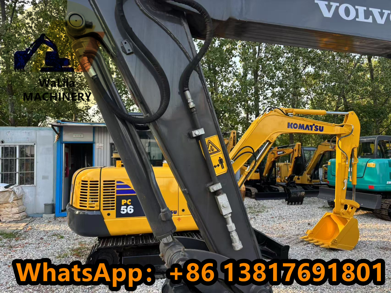 Mini excavator Volvo EC55D Rubber track: picture 7