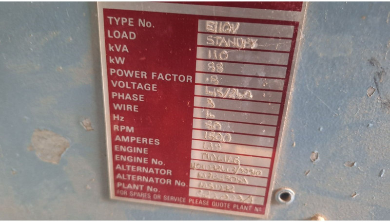 Eurocomach Stromaggregat KVA110 - Generator set: picture 5 Eurocomach Stromaggregat KVA110 - Generator set: picture 5