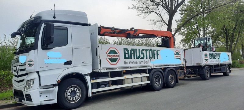 Mercedes-Benz 2545 Actros Pritsche Kran Palfinger PK21001 - Dropside/ Flatbed truck, Crane truck: picture 1 Mercedes-Benz 2545 Actros Pritsche Kran Palfinger PK21001 - Dropside/ Flatbed truck, Crane truck: picture 1