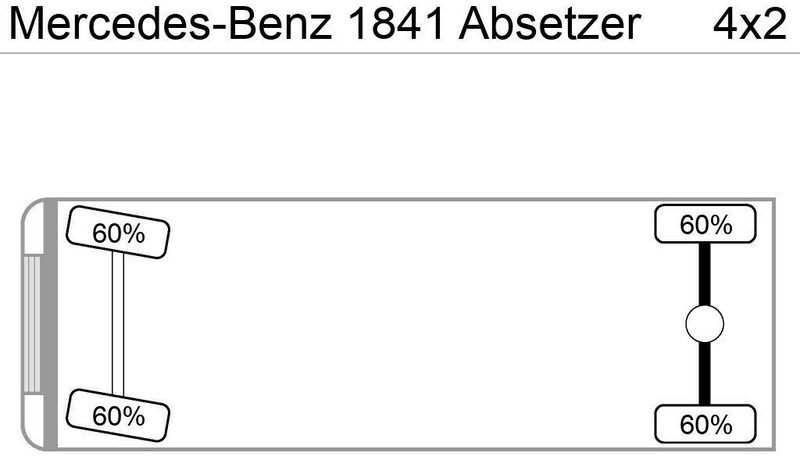 Mercedes-Benz 2641 Absetzer 6x2 Blatt/Luft Klima AHK - Skip loader truck: picture 4 Mercedes-Benz 2641 Absetzer 6x2 Blatt/Luft Klima AHK - Skip loader truck: picture 4