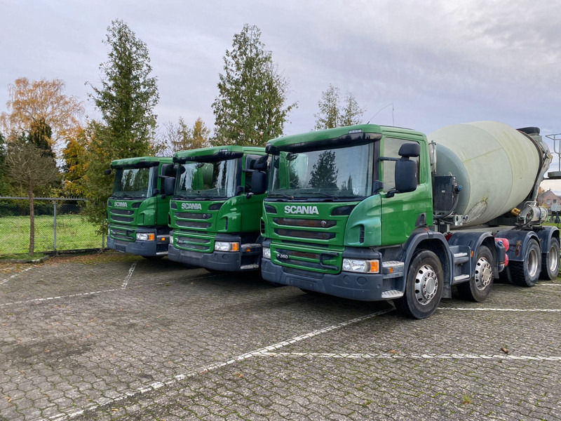 Scania 2x P360 Betonmischer 8x4 Blatt/Blatt E6 2 stück - Concrete mixer truck: picture 3 Scania 2x P360 Betonmischer 8x4 Blatt/Blatt E6 2 stück - Concrete mixer truck: picture 3
