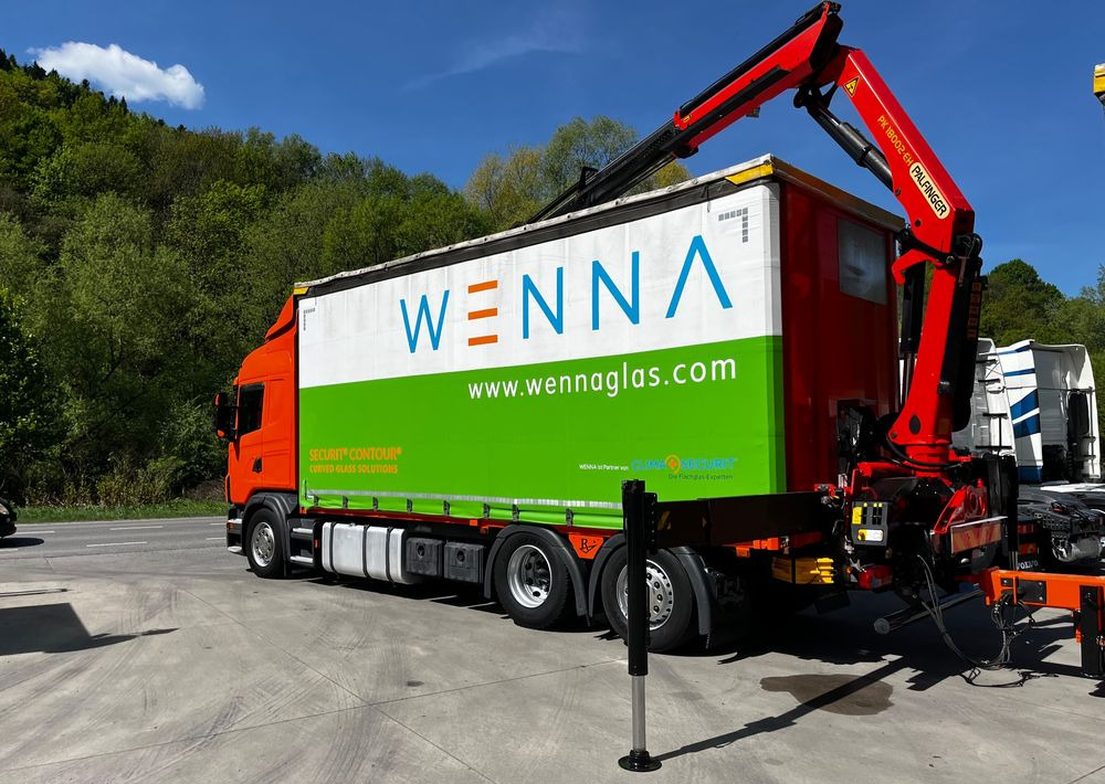 Scania G420 // Tandem // HDS Palfinger 18002 EH // Przyczepa // Oś skrętna podnoszona // Video !!! - Curtainsider truck, Curtainsider trailer: picture 5 Scania G420 // Tandem // HDS Palfinger 18002 EH // Przyczepa // Oś skrętna podnoszona // Video !!! - Curtainsider truck, Curtainsider trailer: picture 5