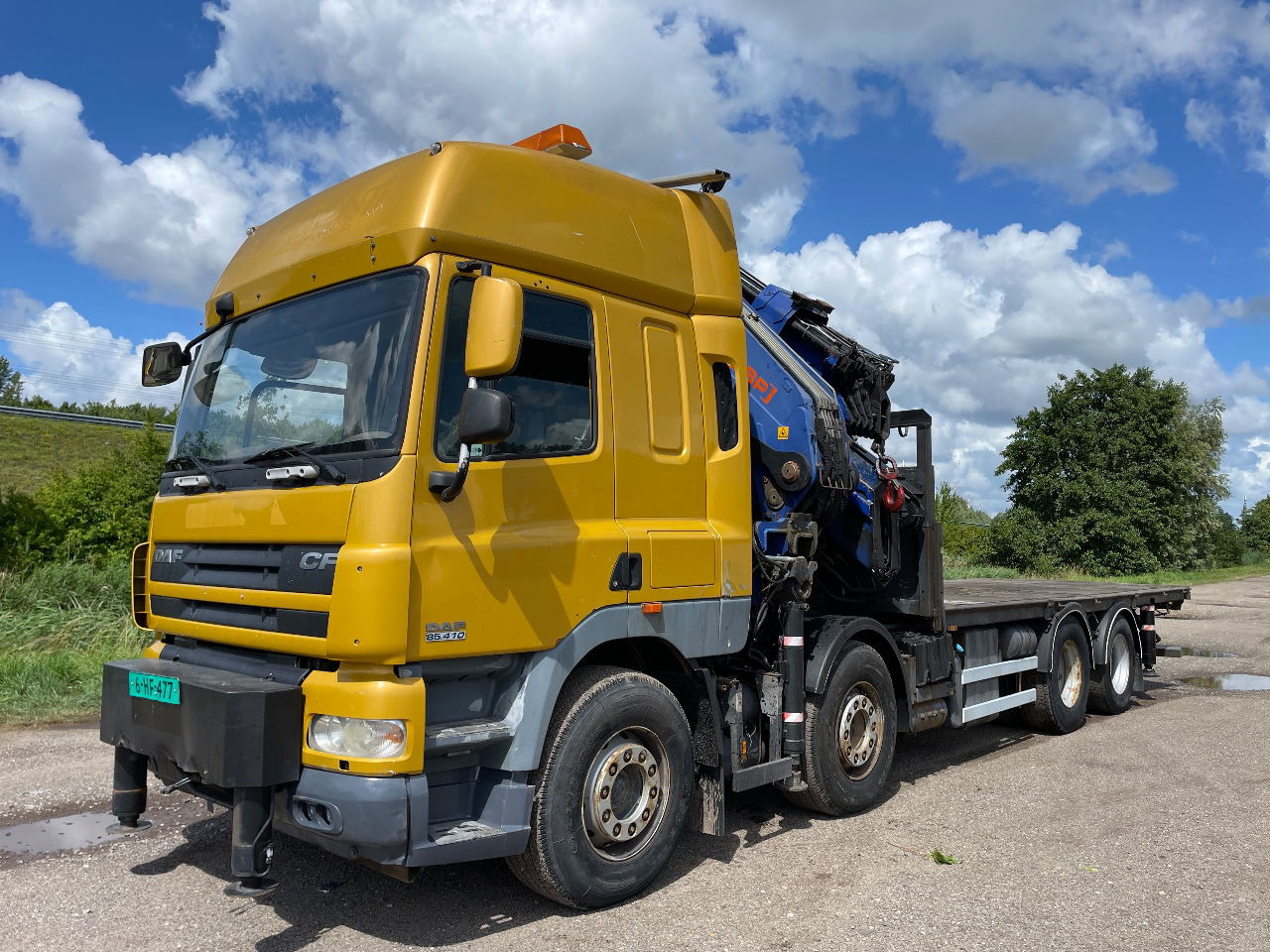 DAF CF 85.410 PM 80 crane laadkraan met jib en frontstempels - Crane truck: picture 3 DAF CF 85.410 PM 80 crane laadkraan met jib en frontstempels - Crane truck: picture 3