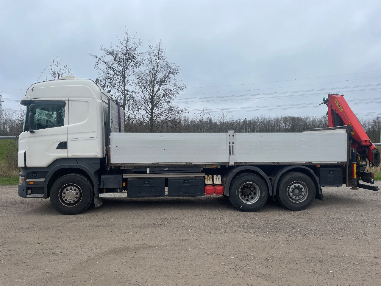 Scania R480 with Palfinger PK 19.001 SLD crane - Dropside/ Flatbed truck: picture 2 Scania R480 with Palfinger PK 19.001 SLD crane - Dropside/ Flatbed truck: picture 2