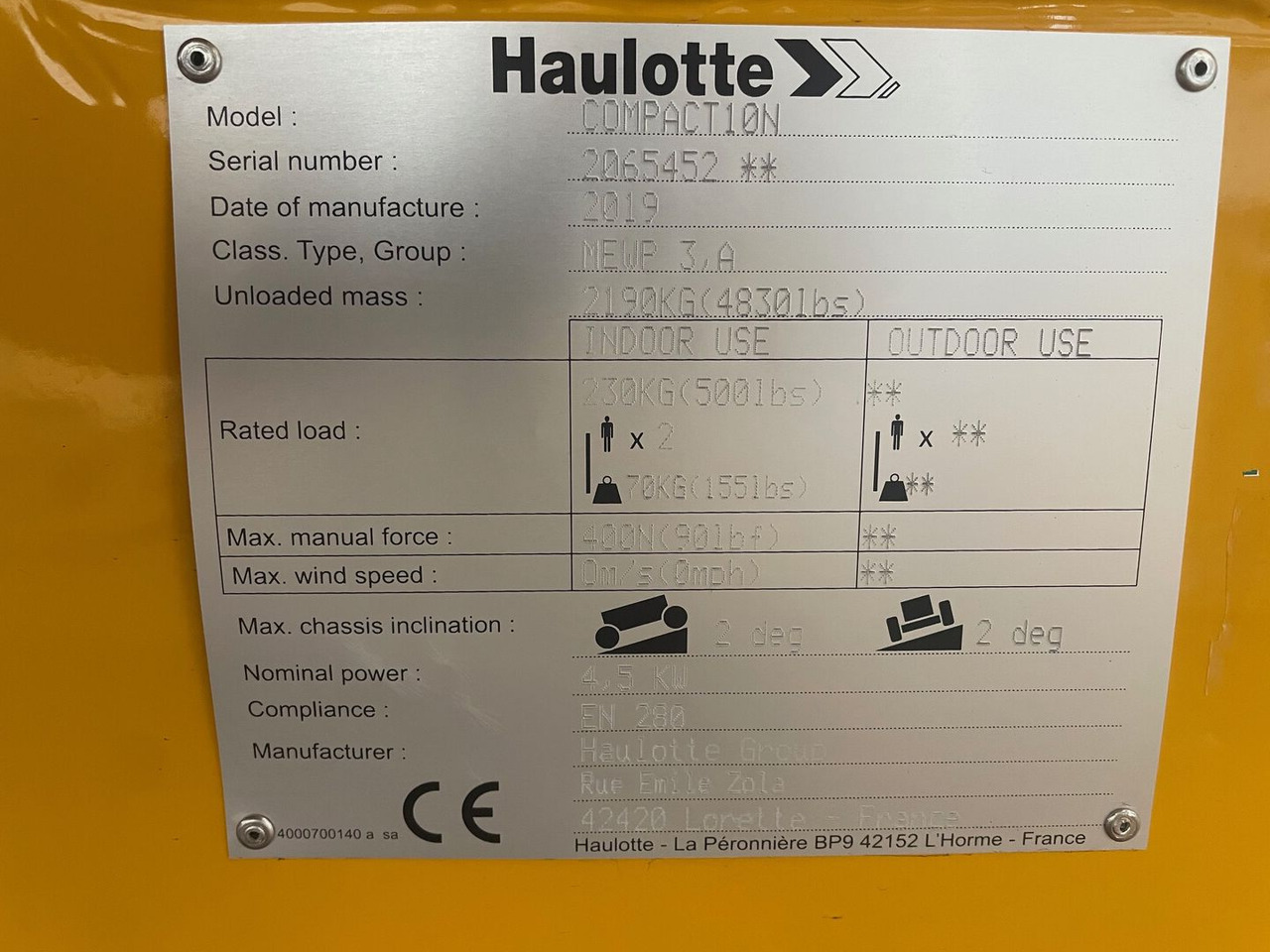 Haulotte Compact 10N - Scissor lift: picture 5 Haulotte Compact 10N - Scissor lift: picture 5