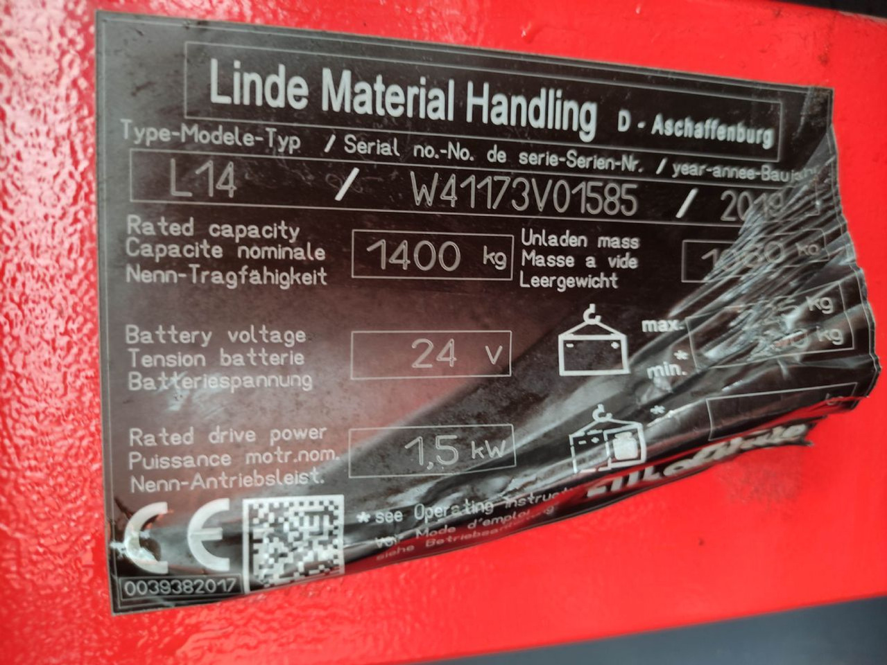Linde L14-1173 - Stacker: picture 5 Linde L14-1173 - Stacker: picture 5