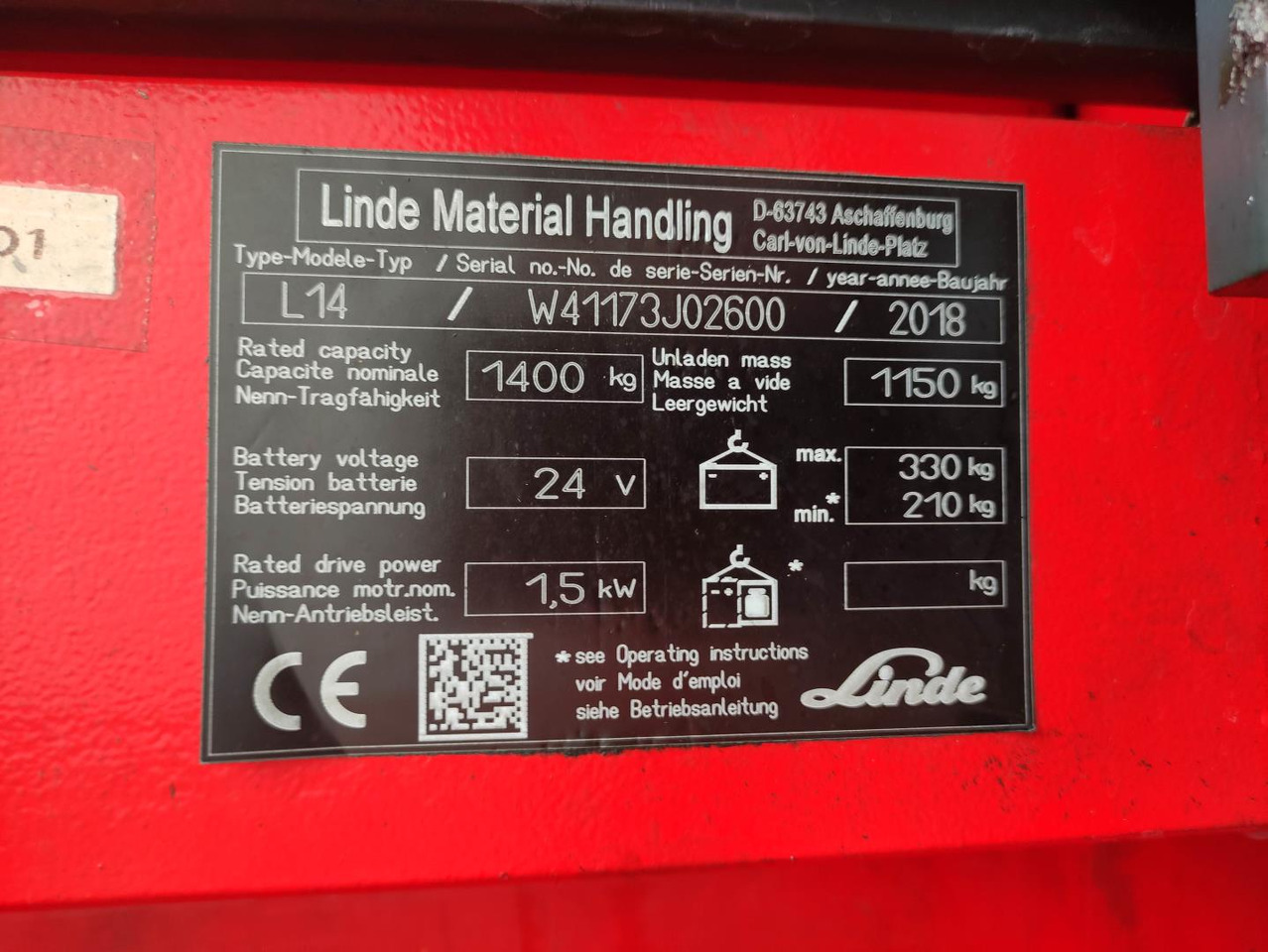 Linde L14-1173 - Stacker: picture 5 Linde L14-1173 - Stacker: picture 5