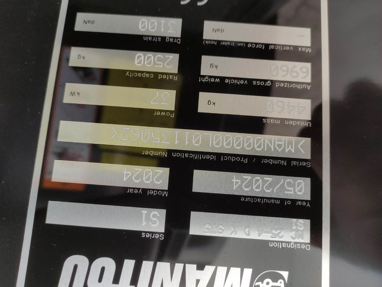 Rough terrain forklift Manitou MC25-4 DK ST5 S1 (NEU): picture 6