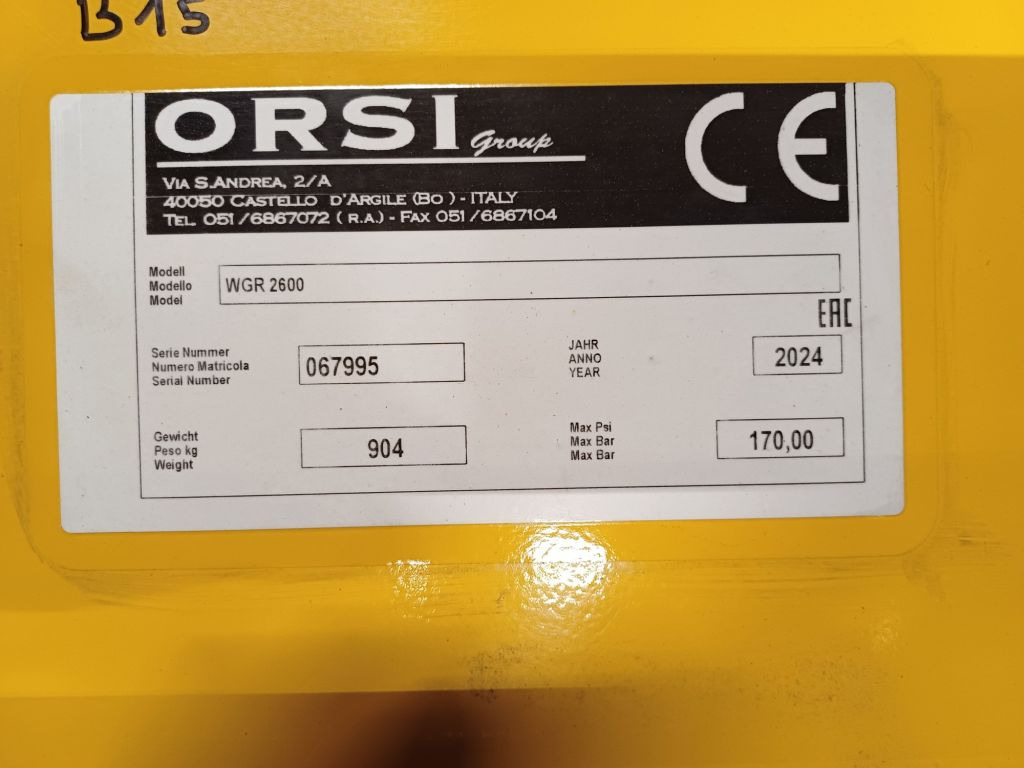 ORSI WGR 2600 (20843) - Flail mower/ Mulcher: picture 3 ORSI WGR 2600 (20843) - Flail mower/ Mulcher: picture 3