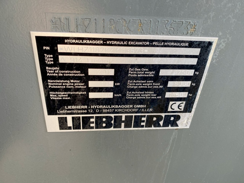 Wheel excavator Liebherr A914 NVT: picture 19