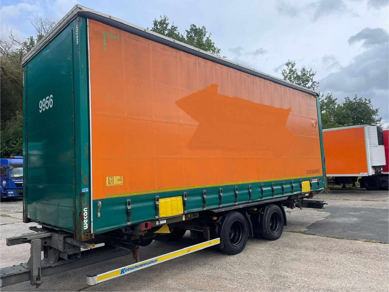 Kotschenreuther TWB 218 Pritsche+Plane/2-Achs/WECON/7,3m/14800kg - Curtainsider trailer: picture 2 Kotschenreuther TWB 218 Pritsche+Plane/2-Achs/WECON/7,3m/14800kg - Curtainsider trailer: picture 2
