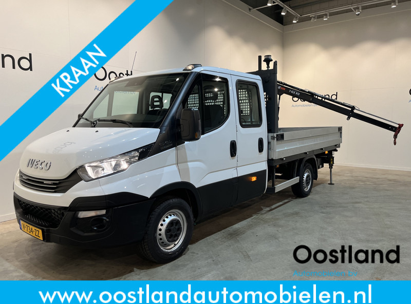 Iveco Daily 35S18D 3.0 375 Automaat Open Laadbak / Hiab Kraan / Euro 6 / Trekhaak 3500 KG / Airco / Camera / Navigatie / 3-Zits / 67.000 KM !! - Flatbed van: picture 1 Iveco Daily 35S18D 3.0 375 Automaat Open Laadbak / Hiab Kraan / Euro 6 / Trekhaak 3500 KG / Airco / Camera / Navigatie / 3-Zits / 67.000 KM !! - Flatbed van: picture 1