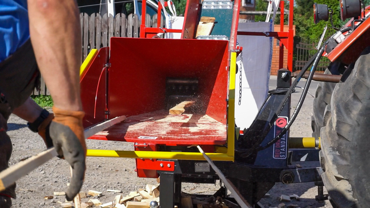 Wood chipper REMET RĘBAK WOM MODEL R-120 + TAŚMOCIĄG 2,3M: picture 10