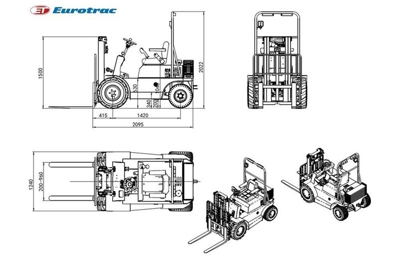 - - - eurotrac Agri 10 - Diesel forklift: picture 4 - - - eurotrac Agri 10 - Diesel forklift: picture 4