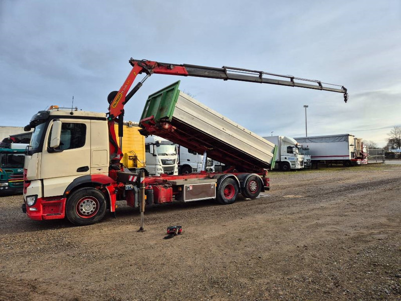 Mercedes-Benz Antos 2545 6x2 //Palfinger 19.001 SLD5 // 3way-tip - Crane truck: picture 2 Mercedes-Benz Antos 2545 6x2 //Palfinger 19.001 SLD5 // 3way-tip - Crane truck: picture 2