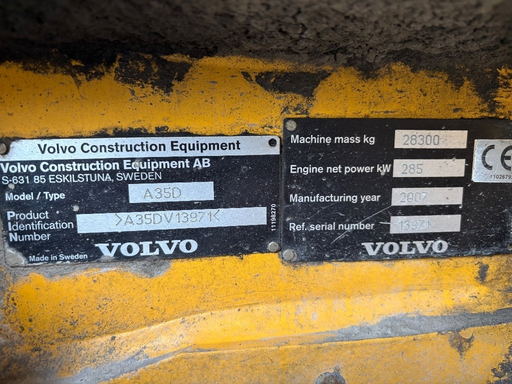 Volvo a35d - Articulated dumper: picture 5 Volvo a35d - Articulated dumper: picture 5