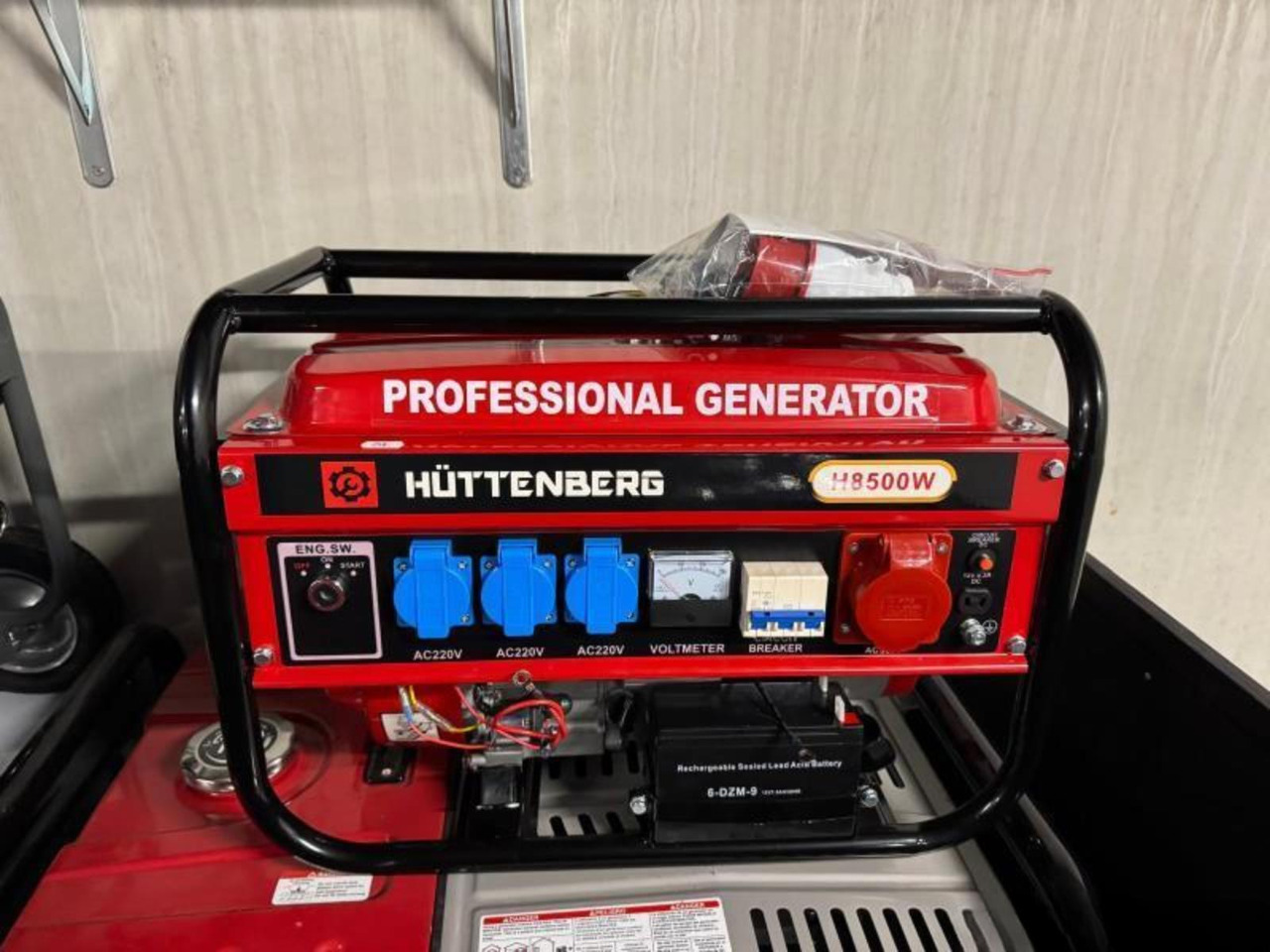Hüttenberg H8500 Key- en Trekstart Benzine Generator (Nieuw) - Generator set: picture 1 Hüttenberg H8500 Key- en Trekstart Benzine Generator (Nieuw) - Generator set: picture 1