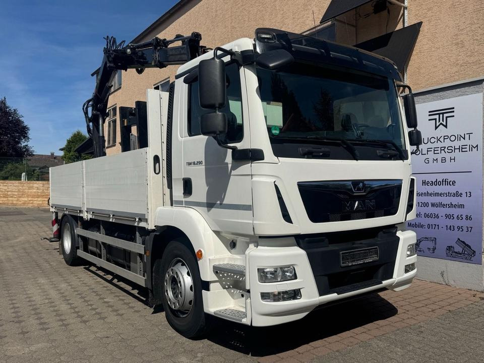 MAN TGM 18.290/HIAB-XS111/JOYSTICK/aus1.Hand - Dropside/ Flatbed truck, Crane truck: picture 1 MAN TGM 18.290/HIAB-XS111/JOYSTICK/aus1.Hand - Dropside/ Flatbed truck, Crane truck: picture 1