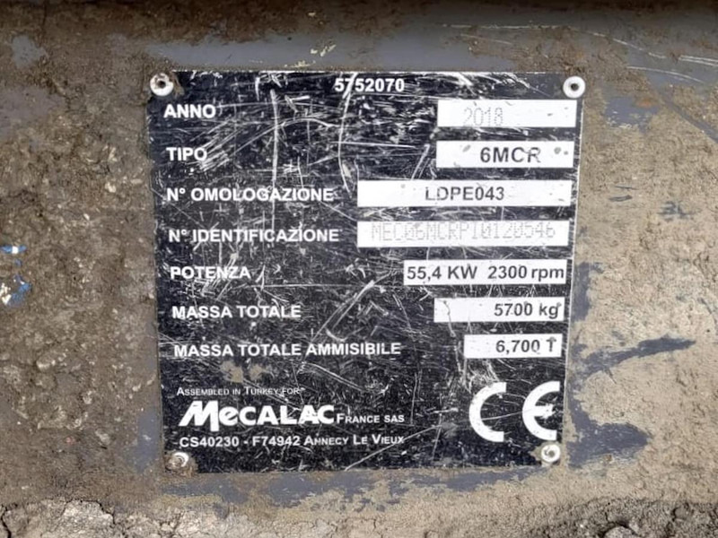 Mecalac 6MCR - Mini excavator: picture 5 Mecalac 6MCR - Mini excavator: picture 5