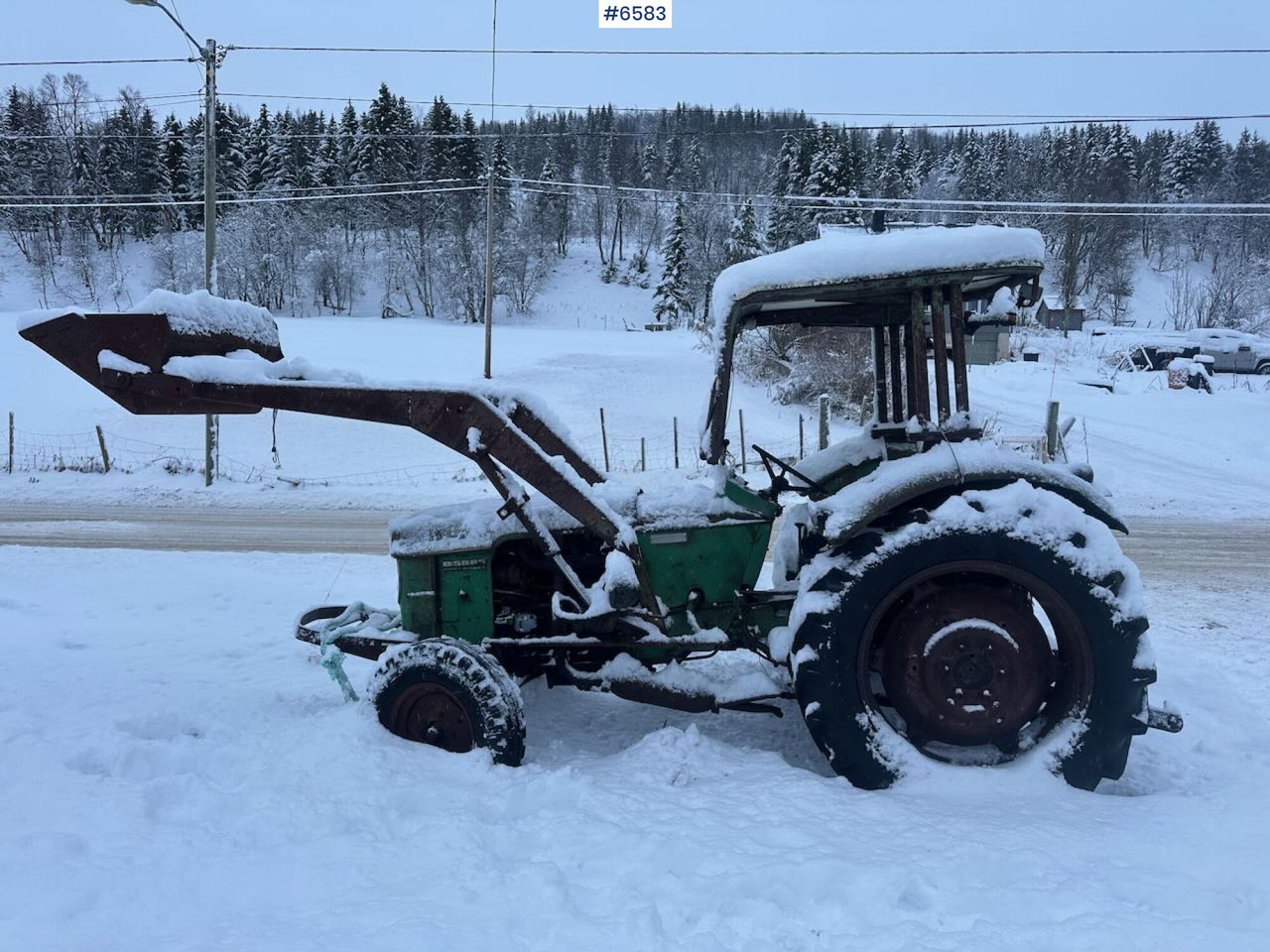 1969 Deutz D5005 tractor w/ front loader. Rep. object. - Farm tractor: picture 1 1969 Deutz D5005 tractor w/ front loader. Rep. object. - Farm tractor: picture 1
